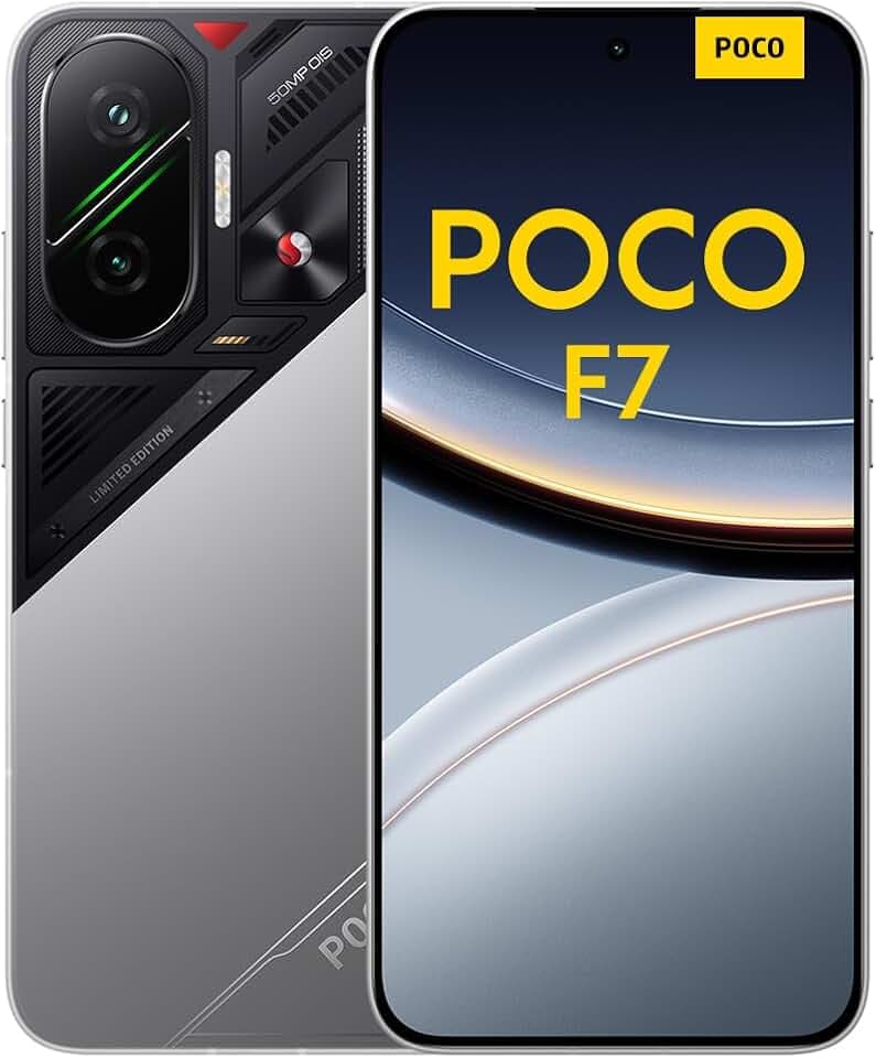 XIAOMI Poco F7 Smartphone, 12+512GB, 6500 mAh Akku, Sony-Kamera, Silber