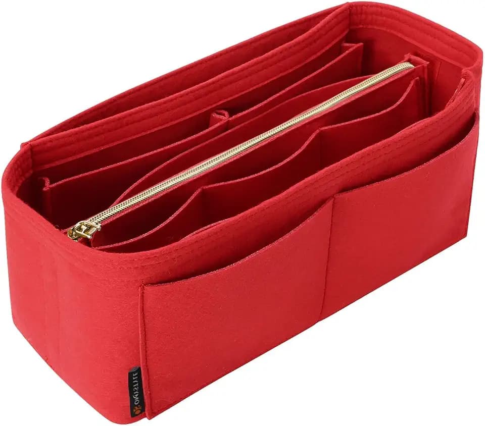 OMYSTYLE Purse Organizer Insert, Felt Tote Bag Organizer Insert with 6 Size