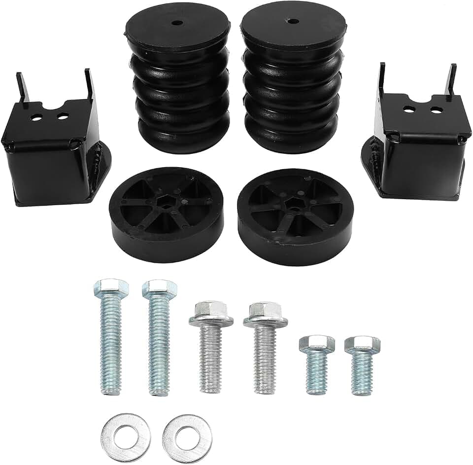 SSR-117-47 Rear Suspension Enhancement Kit, Air Helper Spring Bump Stop Fit for Ford F150 4WD 2009-2018, Rear Leaf Spring Suspension Upgrade System, Set of 2