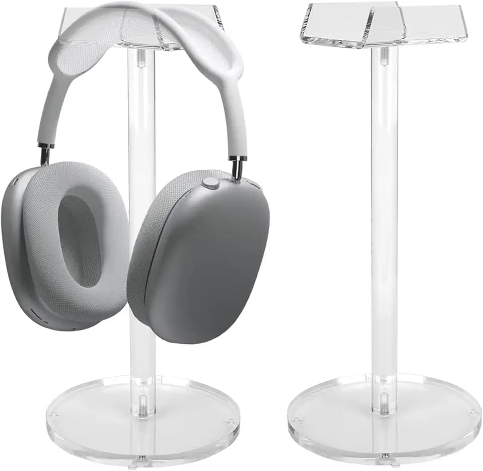 Acrylic Desktop Headphone Holder, Countertop Accessories Stand,Universal for All Music Gaming Headsets 1 Pack(DP015)