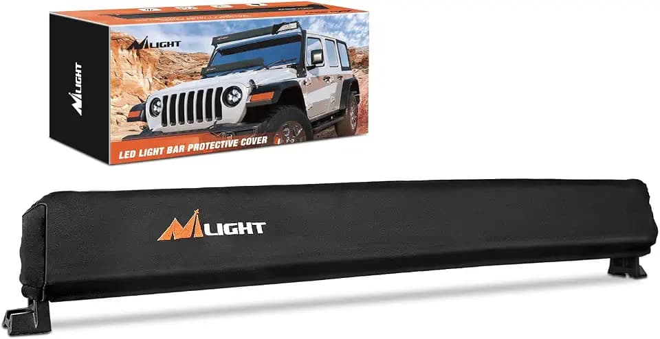 Nilight 32 Inch LED Light Bar Cover Black Nylon Protective Sleeve