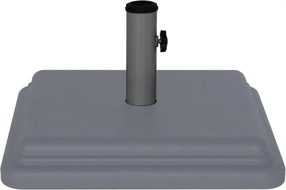 US Weight 40lb Outdoor Umbrella Base - Use with Patio Table - Grey
