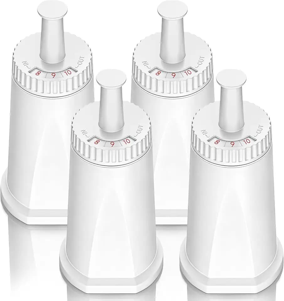 Water Filter for Breville Espresso Machine Barista Touch Espresso Machine BES880, Barista Pro BES878, Oracle Touch BES990, Oracle BES980 & Dual Boiler BES920 Bambino ClaroSwiss, #BES008WHT0NUC1,4 Pack