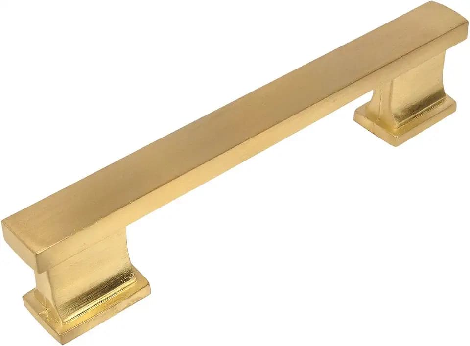 Cosmas 10 Pack 702-4BB Brushed Brass Pull 4 Inch Hole Centers