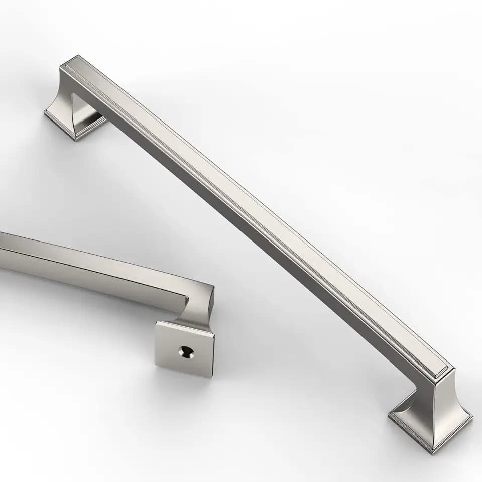 Asidrama 10 Pack 7.5 Inch(192mm) Brushed Satin Nickel Kitchen Cabinet Handles, Cabinet Pulls Kitchen Cabinet Hardware Cupboard Handles Drawer Handles Dresser Pulls
