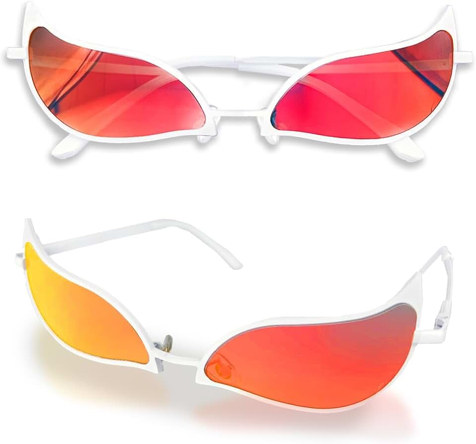 BJPERFMS Doflamingo Brille, One P Brille, One P Merch Sonnenbrille, Cosplay Anime, Coole Schnelle, Persönlichkeit Partybrille, für Herren Damen