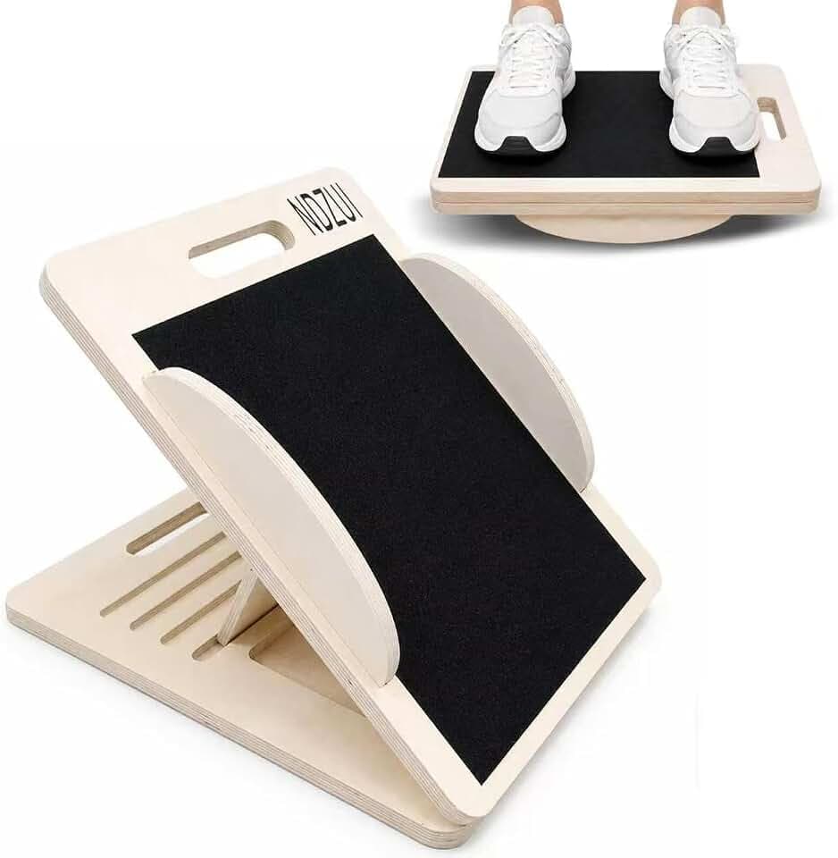 Balance Board - Wadendehner Schrägbrett aus Holz -Übungshilfe - Holz Balance Trainer für Core, Gleichgewicht und Flexibilität - Verstellbare Neigung für Verschiedene Übungen