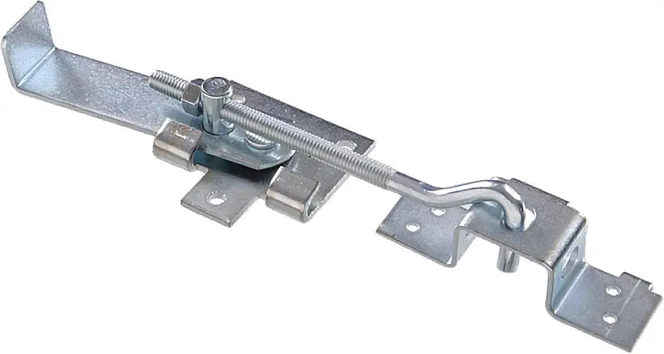 Hillman Barn Door Jamb Latch with Hook, 7in, 1 Pack, Zinc