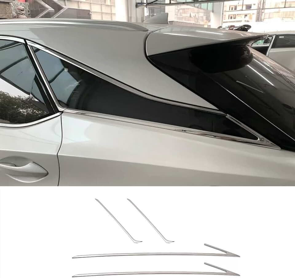 Car Accessories Fit for Lexus RX350 RX450h 2016 2017 2018 2019 2020 2021 2022 Chrome Rear Windows Frame Sill Molding Cover Trims Stainless Steel 4 PCS