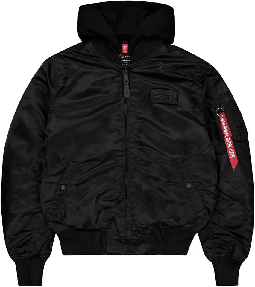 Alpha Industries Herren MA-1 Zip Hood Backprint Bomber Jacket