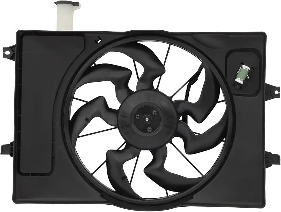 SCITOO 624160 Radiator Condenser Cooling Fan Assembly for Hyundai & Kia