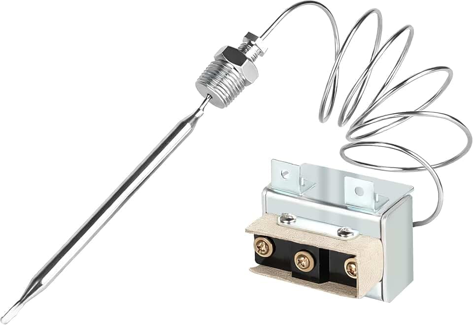 1177 High Limit Thermostat Fryer Switch LCCM200300 Compatible With ATOSA 301030005 Gas Fryer Hi Limit Thermostat with 3/8" Mpt Stuff Box Hi Limit 232℃/450°F