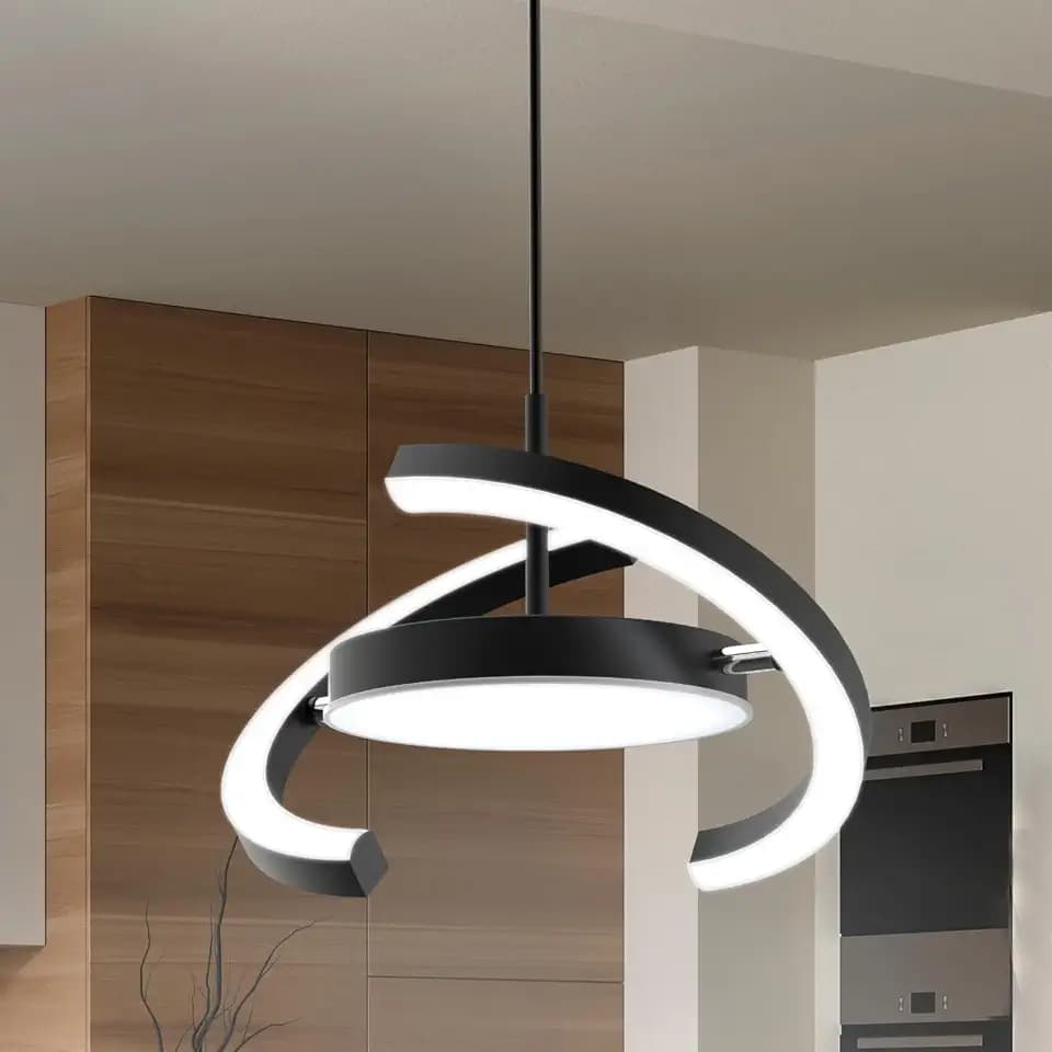 LED Hängeleuchte Esstisch Pendelleuchte, Dimmbar Pendellampe 3000-6000K | mit Fernbedienung, Höhenverstellbar Saturnring-Design für Esszimmer, Wohnzimmer, Kücheninsel, Schlafzimmer, Foyer