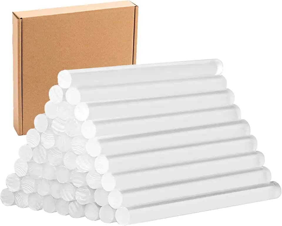 Heißklebesticks 7mm x 100mm 100 Stück, Heißklebepistole Sticks Hochfest Schnelltrocknend, Heißklebestifte für DIY Basteln Reparatur Heimwerken, Heissklebepistole Klebesticks Transparente
