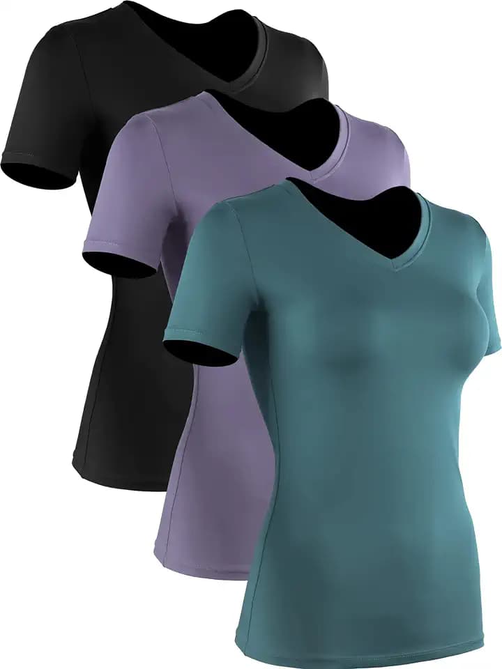 CADMUS 3 or 5 Pack Women's Compression Shirt Running Athletic Workout Tops