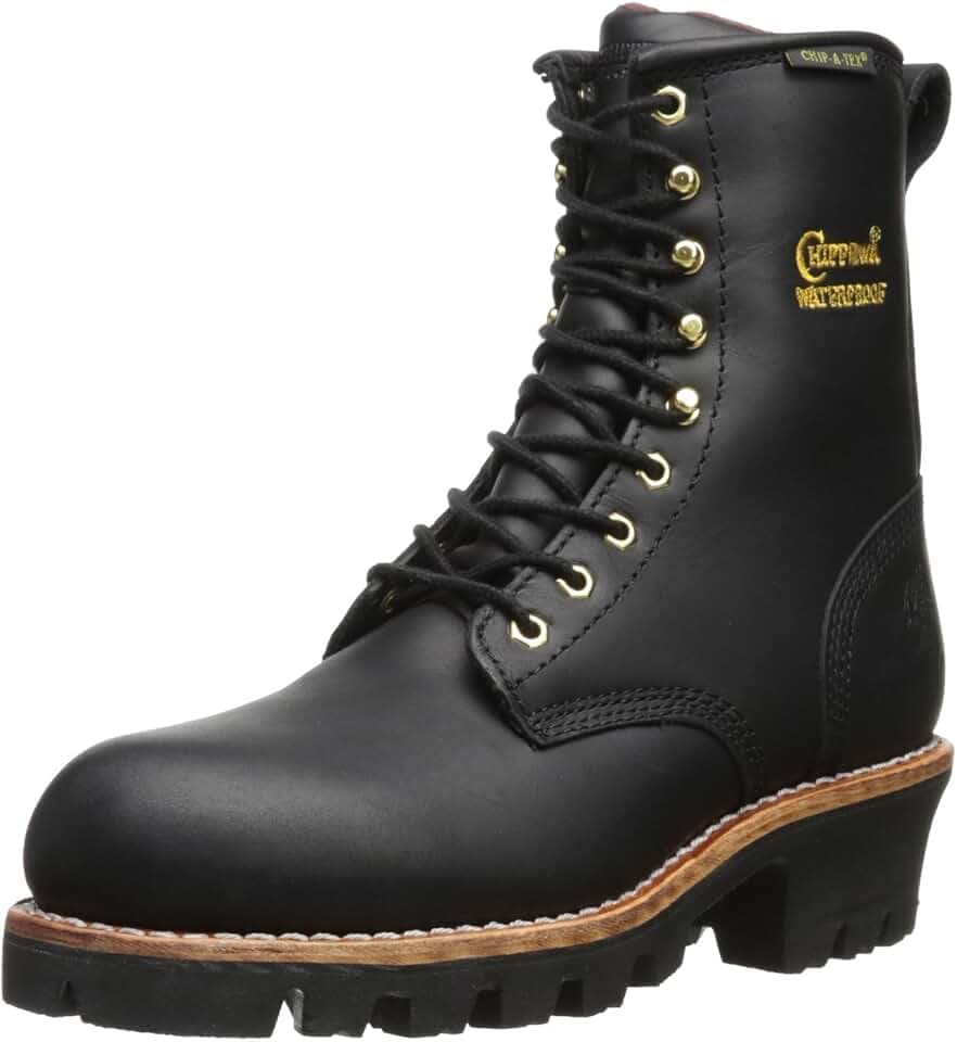 Chippewa Women's Waterproof Steel Toe Lace Logger Boots