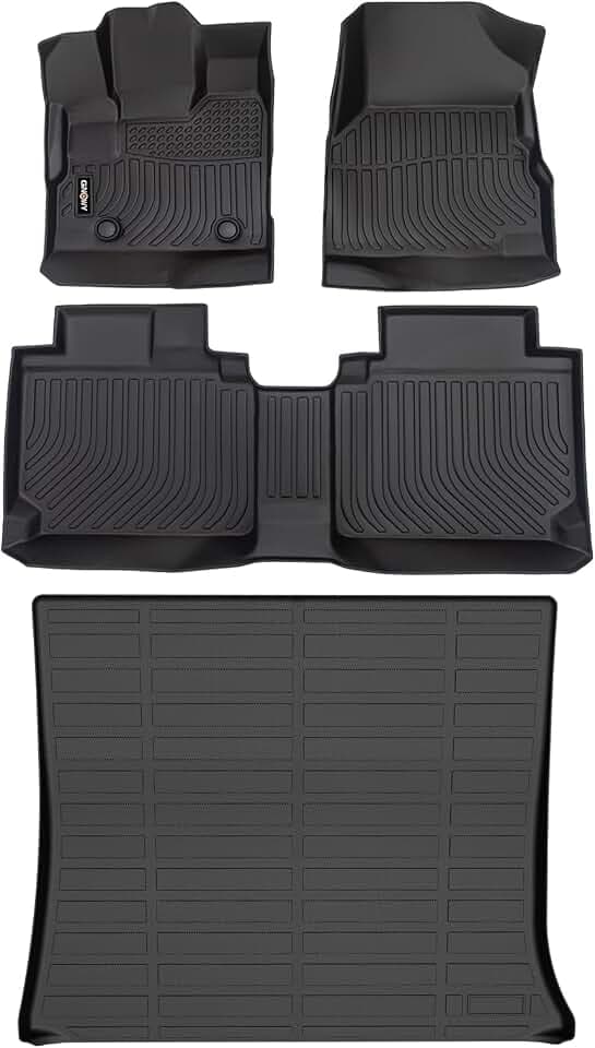 Floor Mats & Cargo Liner for Chevy Equinox, for GMC Terrain 2012-2017, TPE All Weather Protection Car Mats for GMC Terrain Custom 2017 Terrain Floor Liners, Non-Slip Trunk Mat, Waterproof