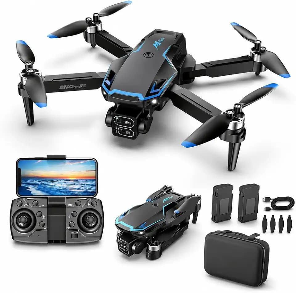 Drone with Camera for Kids Adults Beginners FPV RC Mini Drone One-Key Take Off/Landing 3 Speeds