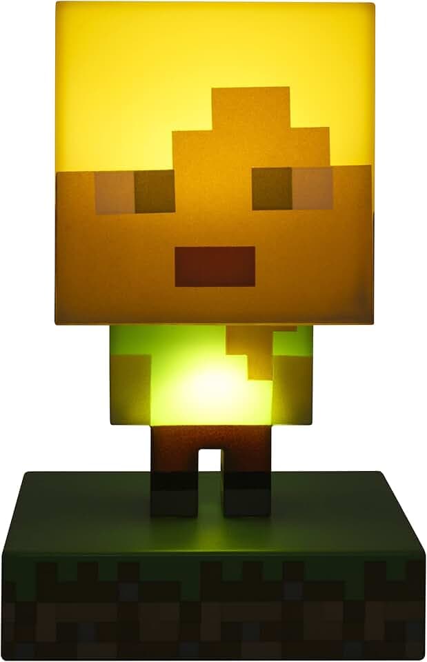 Paladone Minecraft Alex Icon Licht BDP Mini Nachtlampe lustig Pixelated Super Bright Sammlerstück, Kunststoff, Mehrfarbig