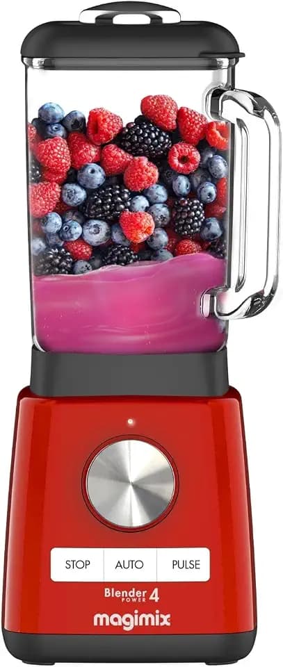 magimix Standmixer 1,8 L - Power 4 - Blender 1300 W, Rot