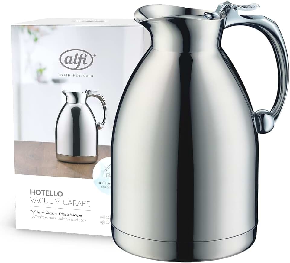 alfi HOTELLO Isolierkanne 1,00 l, 10 h heiß, für Gastronomie & Hotels