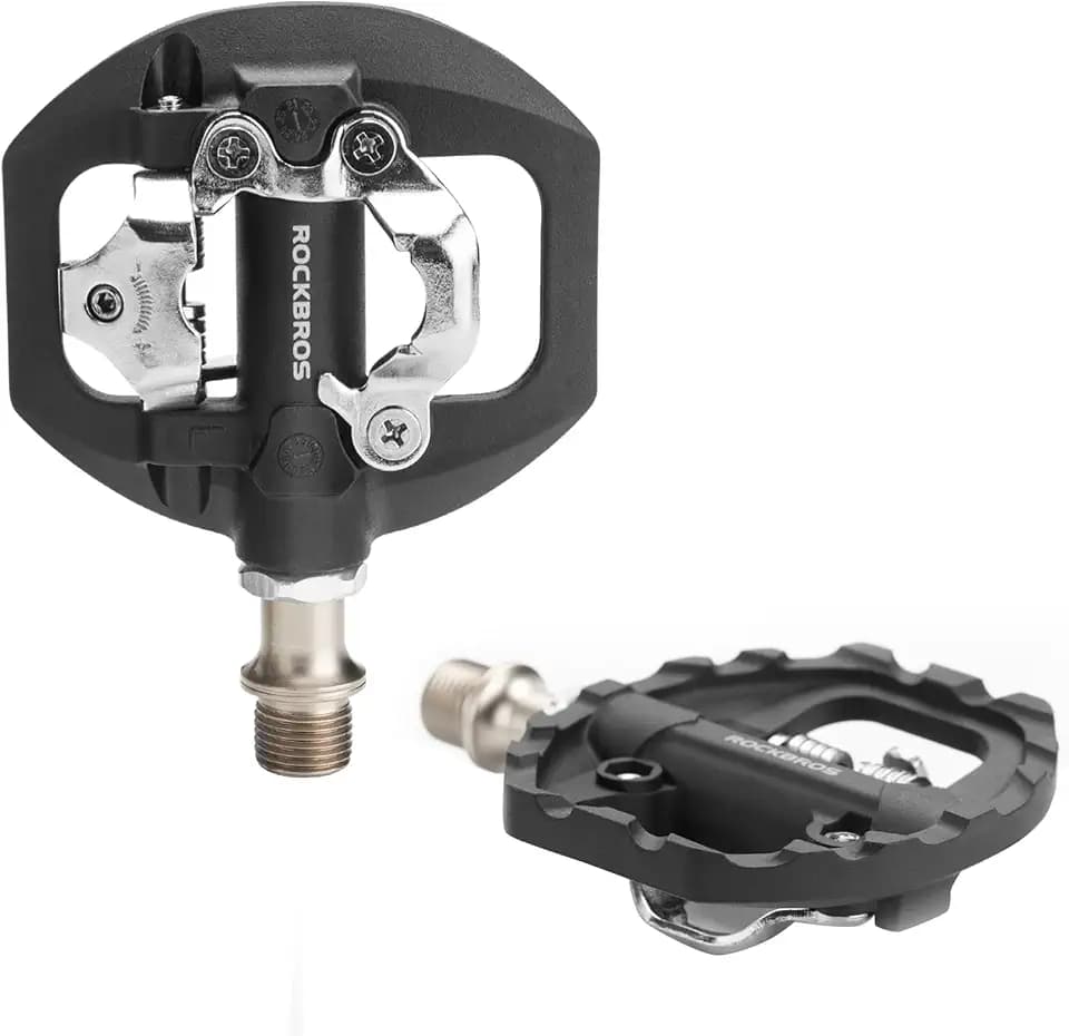 ROCKBROS Kombipedale, kompatibel mit Shimano SPD, 9/16 Zoll