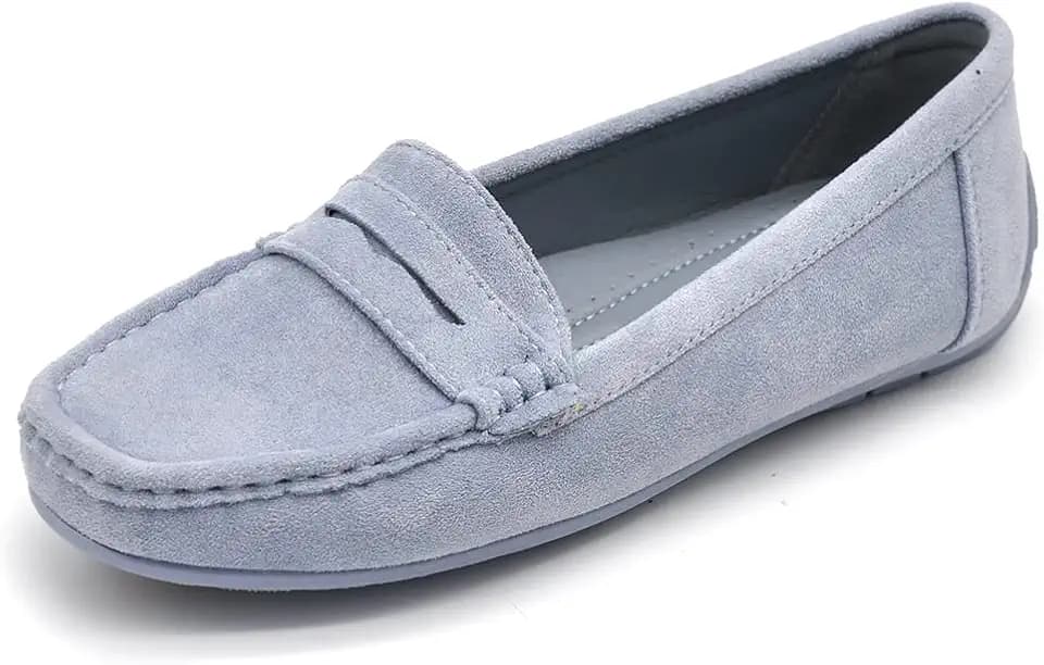 IF Fashion Schuhe Mokassins Slip On Loafers Weiche Damen mit Strass Steine Wildleder FT245