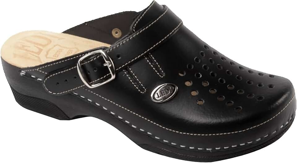 Ledi Anatomic 552 Lederschuhe Clog Pantolette Komfortschuhe Hausschuhe, Damen