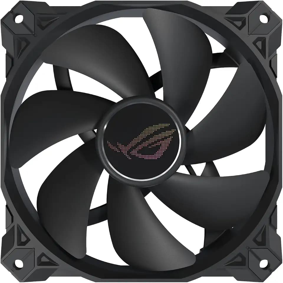 ASUS ROG Strix XF120 Whisper-Quiet, High Air Flow, 4-pin PWM Fan for PC Cases, Radiators or CPU Cooling (120mm, up to 400,000 Hours lifespan, Magnetic-Levitation, 1800RPM), 5 Year Warranty