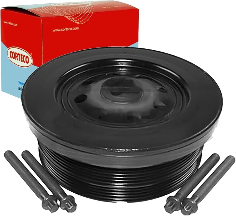 Corteco 80004866 Riemenscheibe Damper, Schwarz