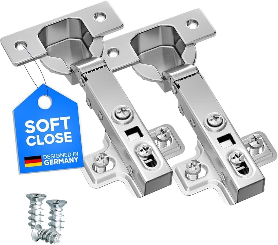 Scharnier Softclose 2er Set Topfscharnier ø 35 mm Euroschrauben