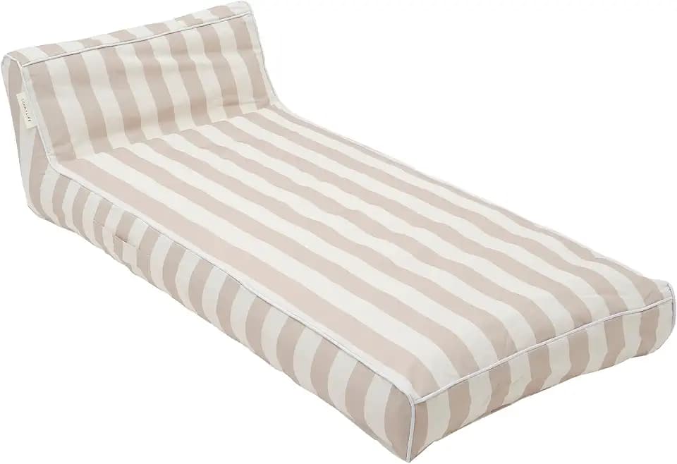 SUNNYLiFE Luxe Lie-On Lounger - Oyster Stripe