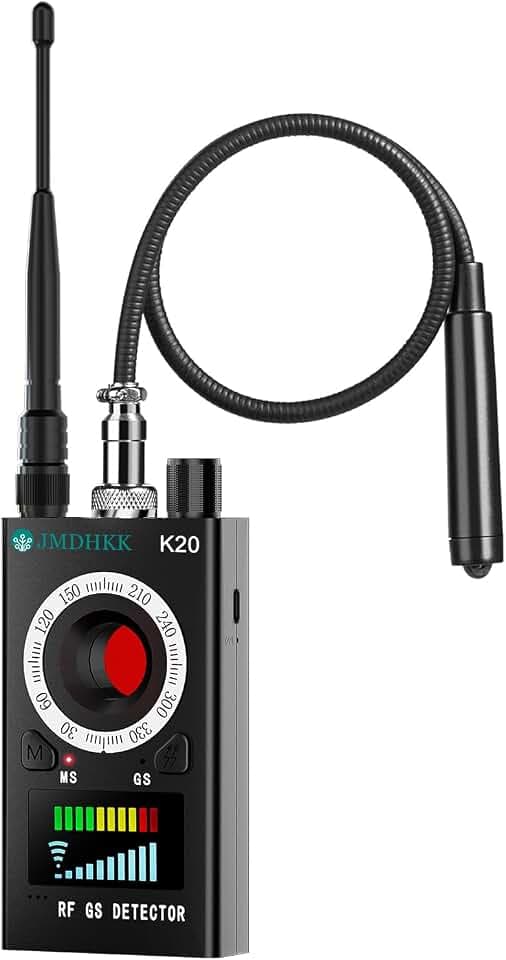 JMDHKK Hidden Camera Detector, Bug GPS Tracker Detector – RF Camera Finder for Hotel, Travel, Car, Office, Home Privacy Protection