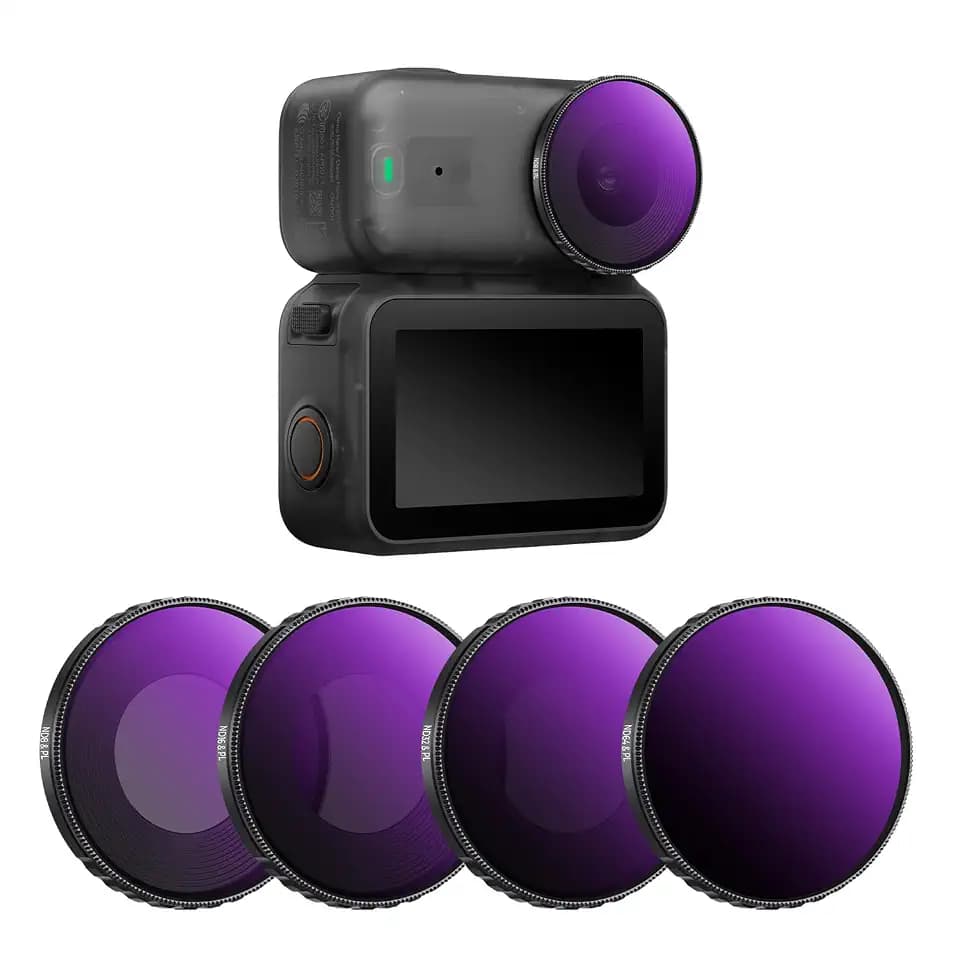 K&F CONCEPT 4 Pack ND8/PL, ND16/PL, ND32/PL, ND64/PL Filter für Osmo Nano