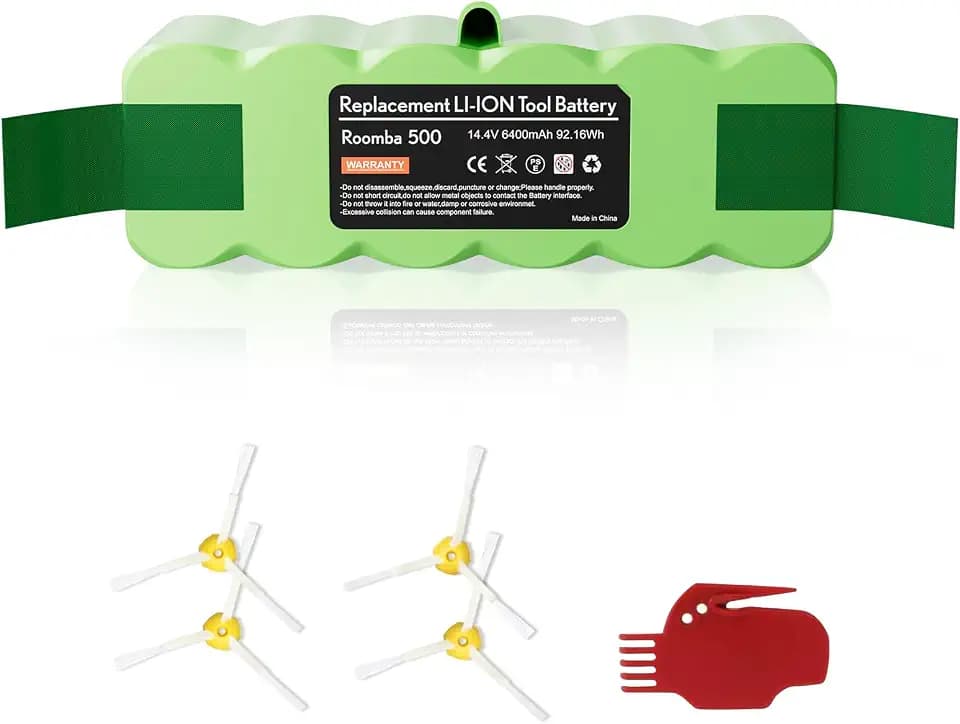 POWTREE 6400mAh 14.4V Replacement for iRobot Roomba 500 Battery
