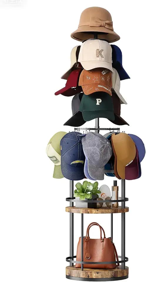 360° Rotating Cap Halter, Kappenhalter Mit Mehrstufiger Cap Regal