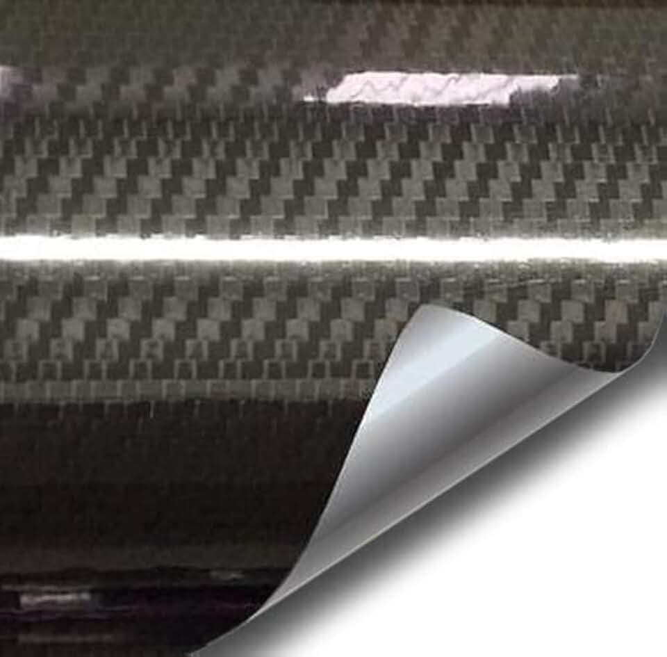 VVIVID Epoxy High Gloss Carbon Vinyl Automotive Wrap Film DIY Easy to Install No Mess (3ft x 5ft, Black)