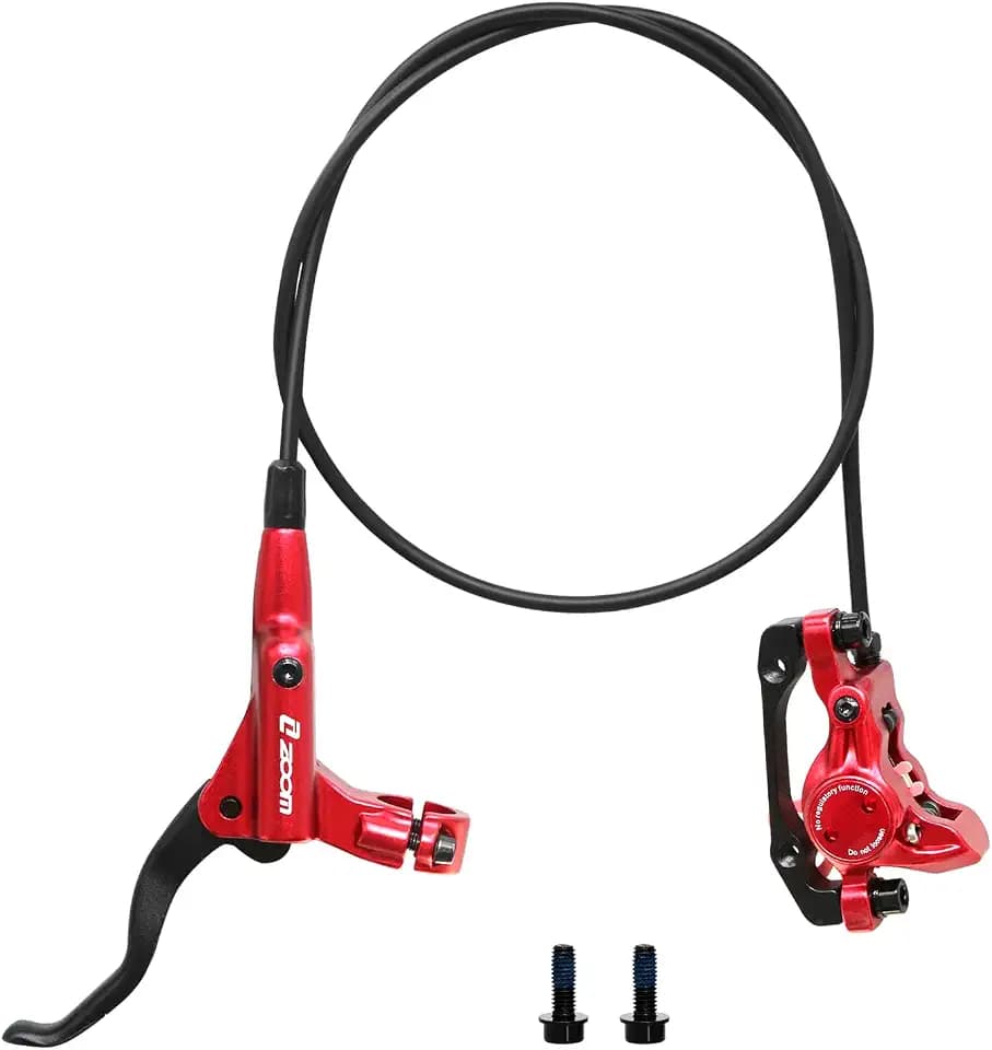 Z00M MTB Hydraulic Disc Brakes Set Mountain Bike Left Front 800mm Right Rear 1450mm Hydraulic Brake Aluminum Alloy Bicycle Disc Brake for E-Bike Fat Bike Road Bike 2 Piston