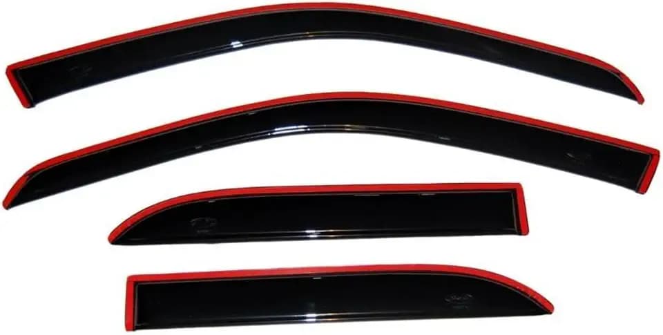 Auto Ventshade [AVS] in-Channel Rain Guards for 2015-2026 Ford F-150, SUPERCAB ONLY; 2017-2026 Ford F-150 Raptor, SUPERCAB ONLY | Window Vent Visors, 4 pcs. - Smoke | 194974