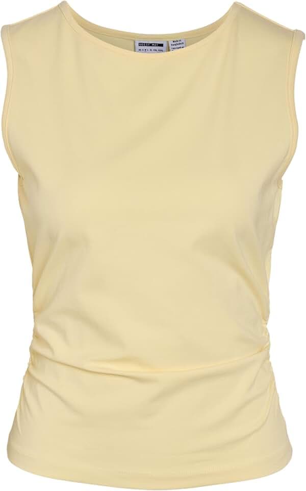 Noisy May Damen Nmmolly S/L O-Neck Ruching Top JRS