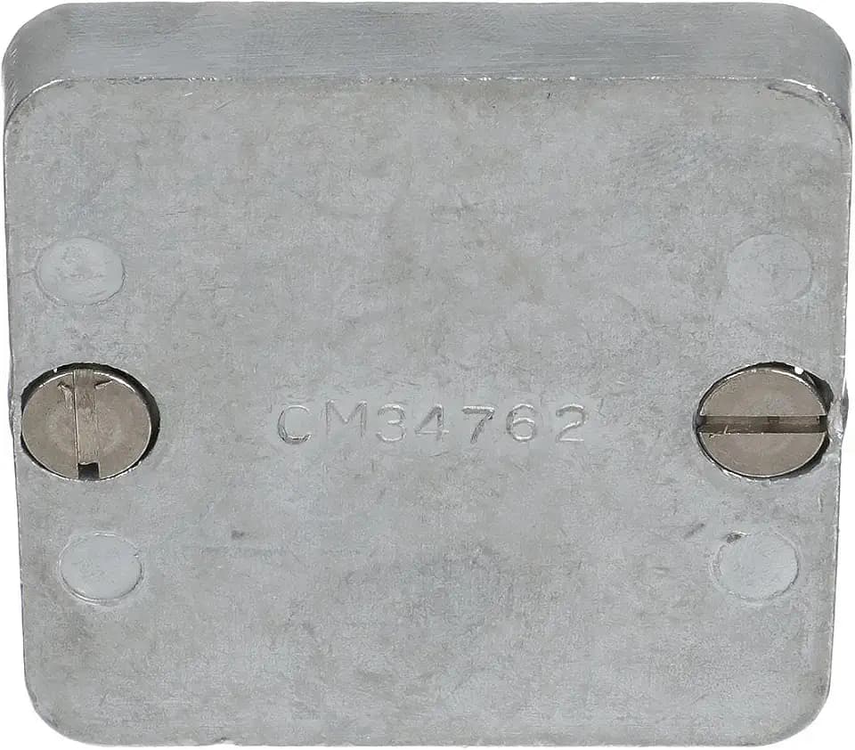 Quicksilver 34762A1 Zinc Anode Plate for MerCruiser TR and TRS Drives, 2.5" x 2.5"