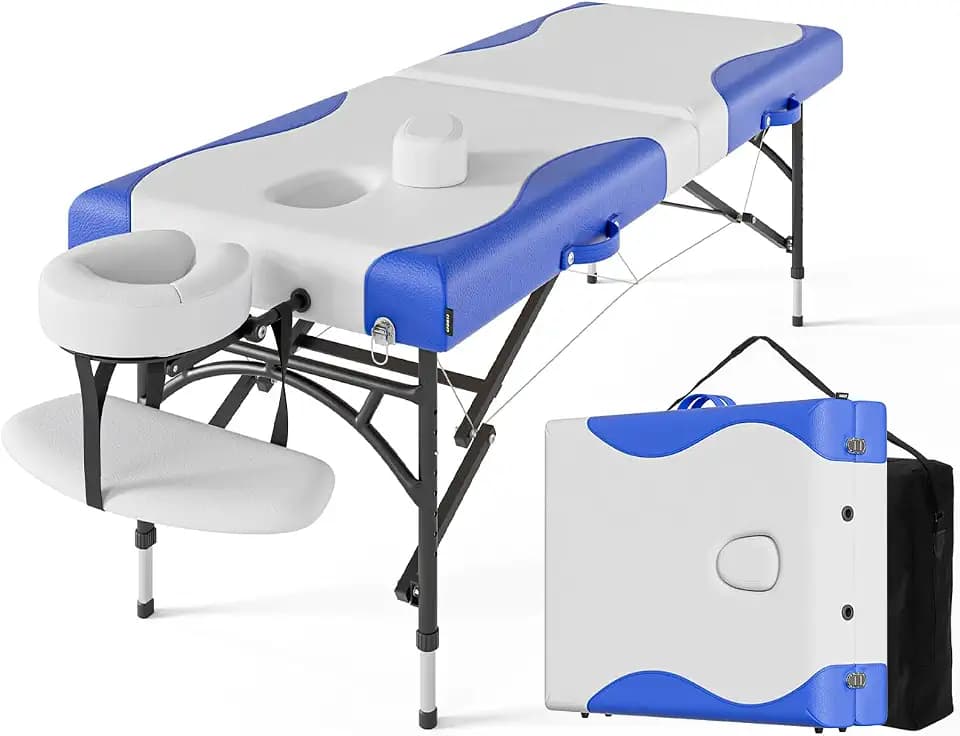 CLORIS 84" Professional Massage Table 2 Section Portable Hold Up to 1000LBS