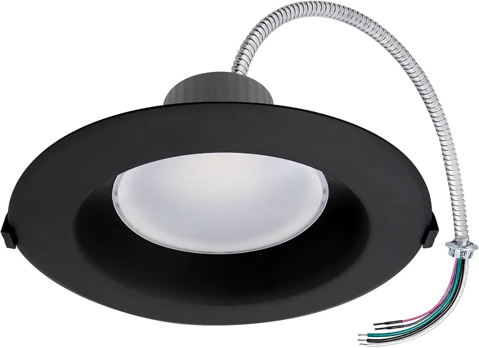 Maxxima 8" Commercial LED Downlight, 5 CCT 2700K-5000K, Up to 2200 Lumens
