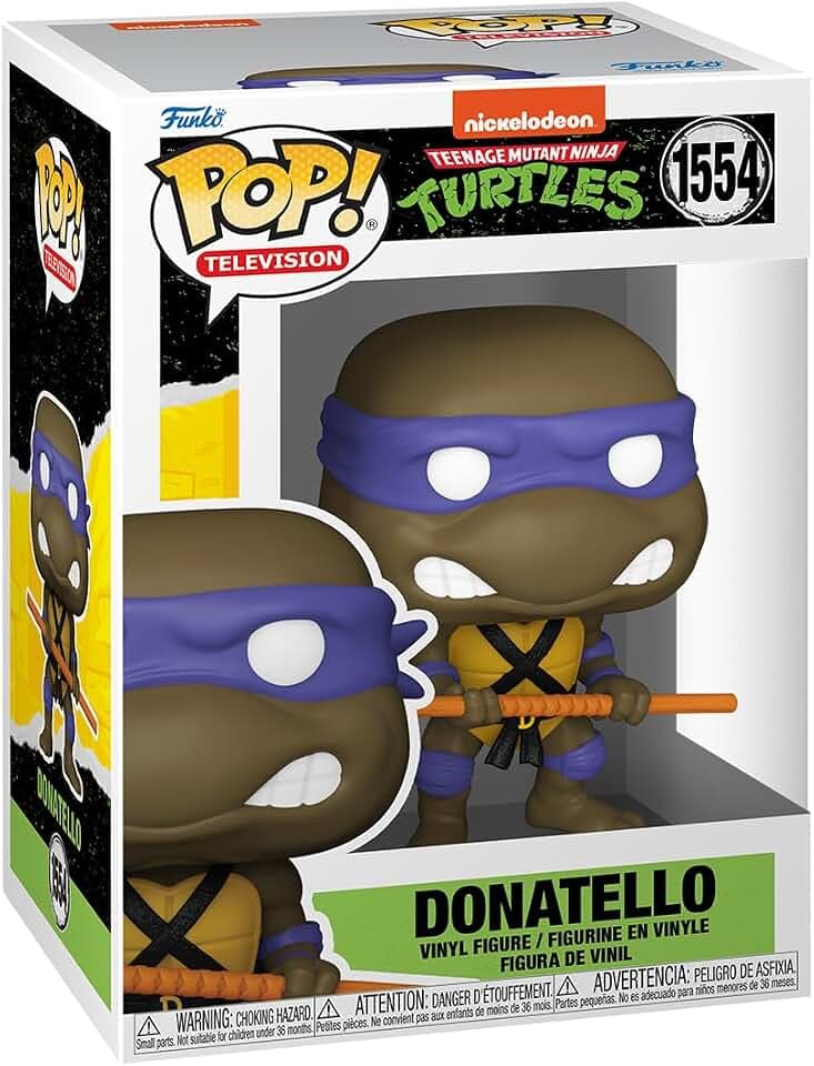 Funko POP! TV: Teenage Mutant Ninja Turtles (TMNT) - Donatello - TMNT Retro/Classic - Vinyl-Sammelfigur - Geschenkidee - Offizielle Handelswaren - Spielzeug Für Kinder und Erwachsene - TV Fans