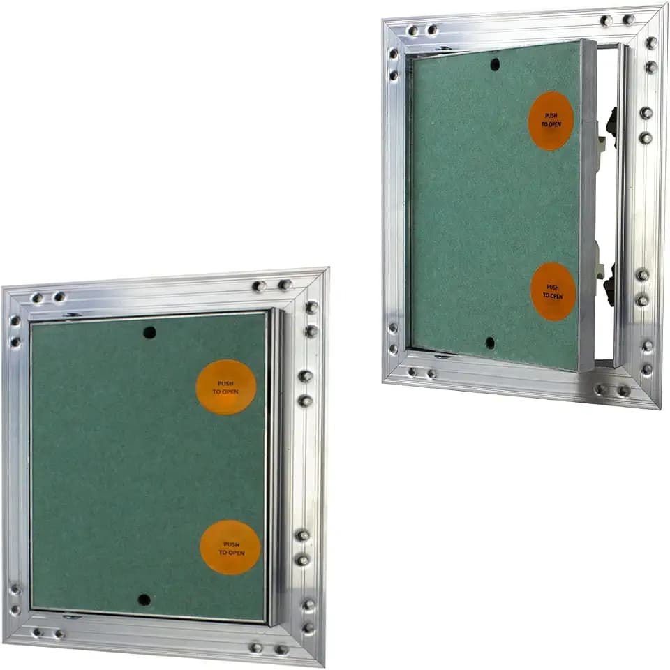 Awenta - KRAL12 Revisionsklappe - Revisionstür - Deckel - Wartungs-, Inspektionsklappe - mit Druckverschluss - für Wand und Decke - aus Aluminium und Gipskarton - Wasserfest - Innenräume 40x40cm