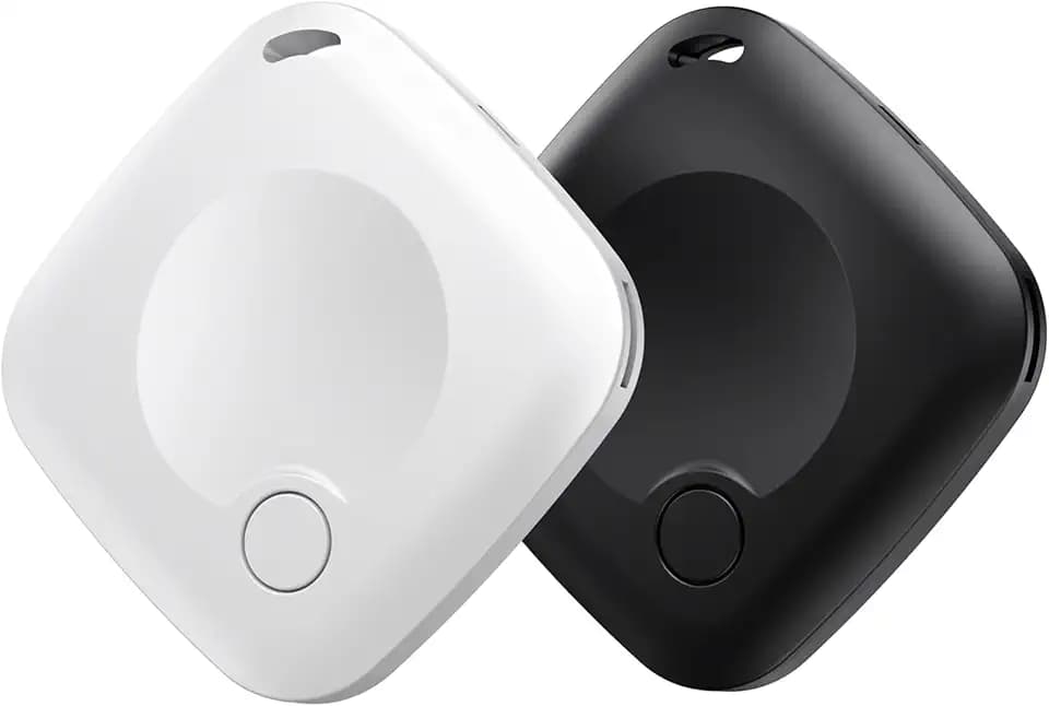 Bluetooth Tracker Tags 2 Pack [MFi Certified] for Apple Find My (iOS Only)
