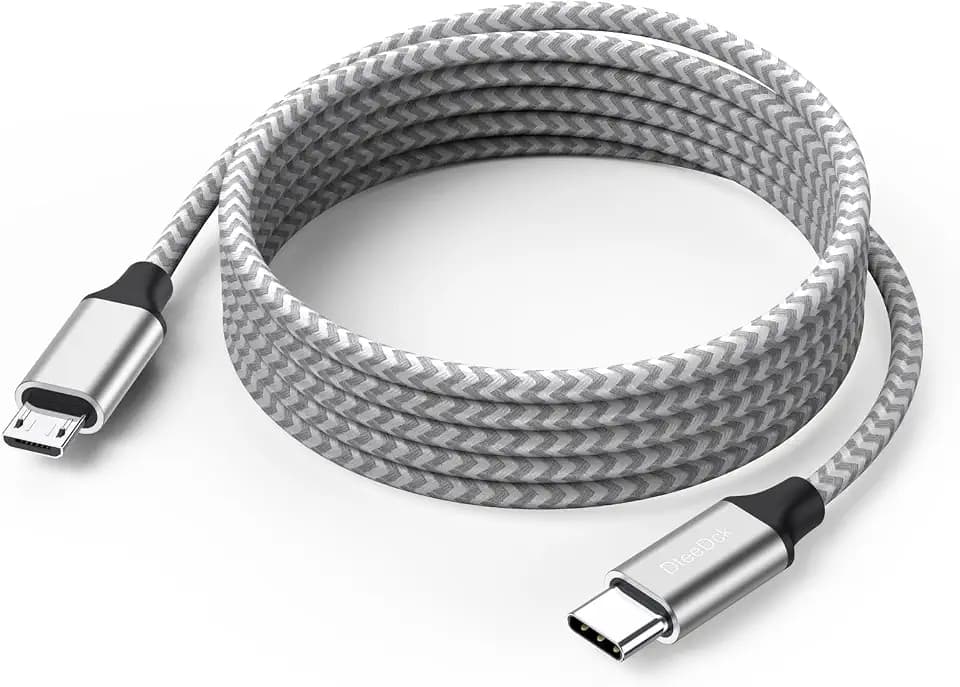 USB C to Micro USB Cable 10ft Braided Cord 3M for Charging Data Transmission
