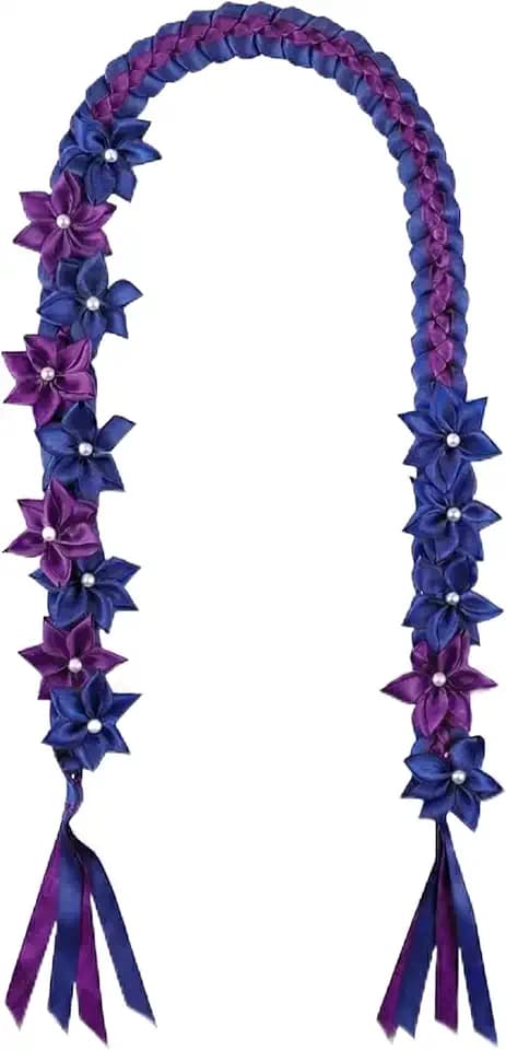 TFTANFAN Graduation Flower Lei Hawaiian Floral Necklace for Graduation Ceremony Graduation money lei Gift for Women Men