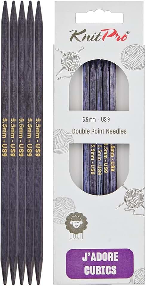KnitPro J’adore Cubics Nadelspiele 8" (20cm) | 5,5mm