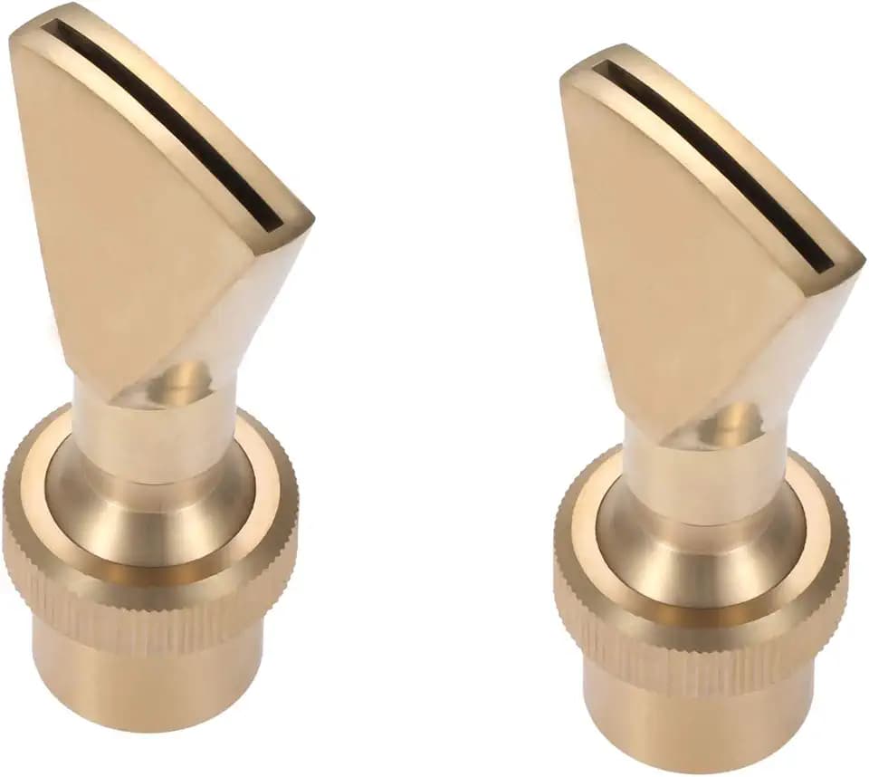 2 Pack Brass Fan Fountain Nozzle – For 3/4 Inch Male Pipe – Female DN20 Inlet